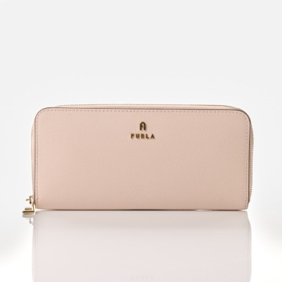 Furla, Pink Leather Zippy Wallet