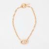 Herm&egrave;s, 18ct Rose Gold, 16.5cm, .48ct Diamond 'Chaine d 'Ancre' Bracelet with Box