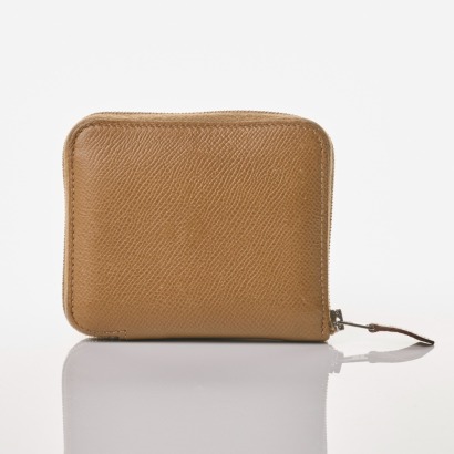 Herm&egrave;s, Etoupe Epsom Silk'in Compact Wallet