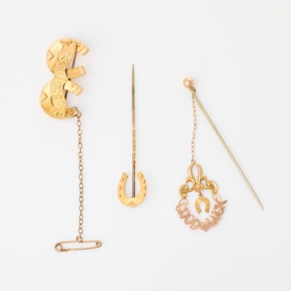 15ct / 9ct Yellow Gold, Vintage, Collection of Brooch and Pins