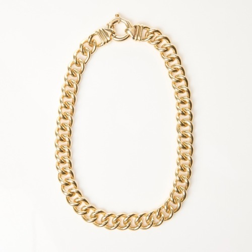 9ct Yellow Gold, 41cm Heavy Curb Link Necklace