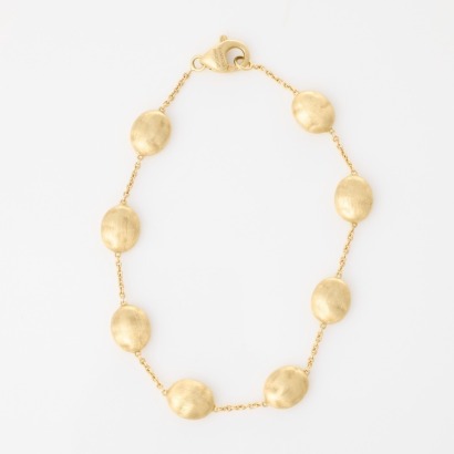18ct Yellow Gold, Marco Bicego, 'Siviglia' 19cm Nugget Bracelet