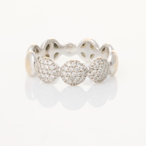 Hulchi Beluni, 18ct White Gold, .28ct Diamond Ring