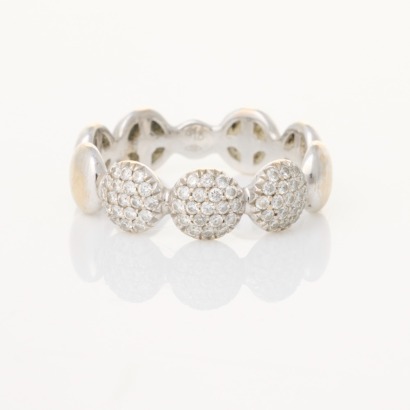 Hulchi Beluni, 18ct White Gold, .28ct Diamond Ring