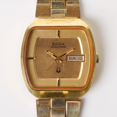 Gold Plated, 38mm Bulova, N2 Automatic Wristwatch, circa 1970's