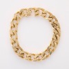 9ct Yellow Gold, 21cm Heavy Curb Link Bracelet