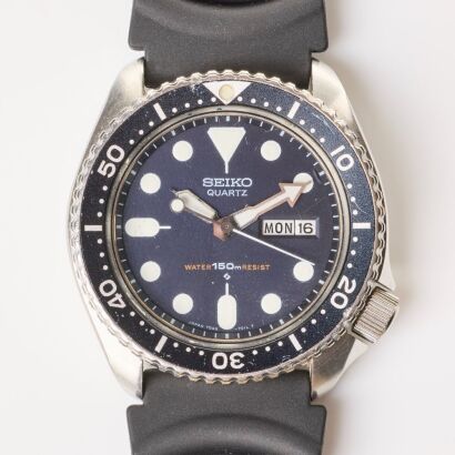 Stainless Steel, 42mm Seiko 7548-700B "Slim Turtle" Quartz Divers Wristwatch, circa 1981