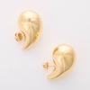 Bottega Veneta, Gold Plated Sterling Silver, Large Drop Shaped Earrings with Box - 2