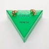 Bottega Veneta, Gold Plated Sterling Silver, Large Drop Shaped Earrings with Box - 3