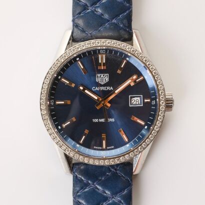 Stainless Steel, 39mm TAG Heuer Carrera Quartz Wristwatch, circa 2019