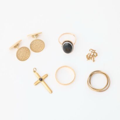 Collection of Yellow Gold, Mixed Vintage Jewellery Lots