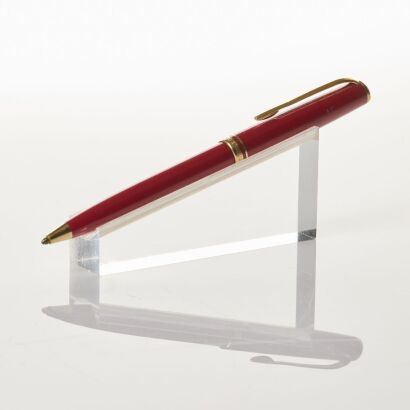 Montblanc, Generation Burgundy Red Resin Ballpoint Pen with Box, circa 1997