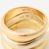 18ct Yellow / Rose / White Gold, Cartier Wave Pattern Ring - 2