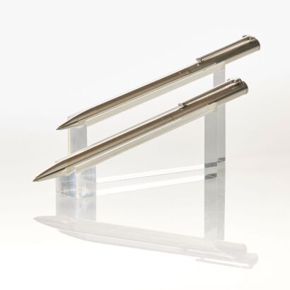 925 Silver, Tiffany & Co, T- Clip Ballpoint Pen and Propelling Pencil Set