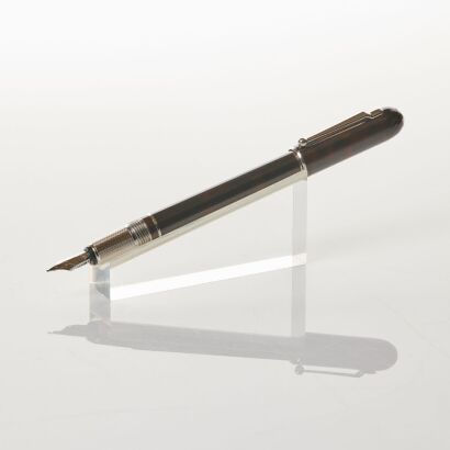 Dunhill, Sidecar Tortoise Shell Fountain Pen with Box, circa 2008