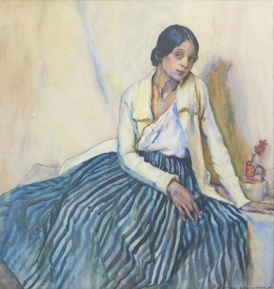 MAUD SHERWOOD untitled (The Striped Skirt)