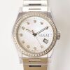 Stainless Steel, 36mm Gucci Pantheon Diamond Quartz Wristwatch, circa early 2010's