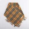 Burberry, 100% Cashmere Camel Tartan Scarf