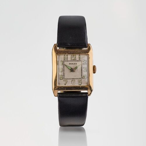 9ct Yellow Gold, 25mm Rolex Square Extra Prima Wristwatch, circa 1937