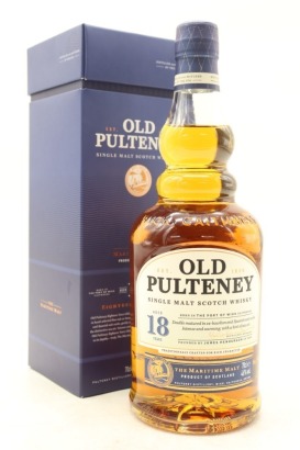 (1) Old Pulteney 18 Year Old Single Malt Scotch Whisky, 46% ABV (GB)