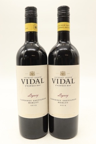 (2) 2019 Vidal Estate Legacy Cabernet Sauvignon - Merlot, Gimblett Gravels