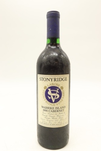 (1) 1990 Stonyridge Vineyard Larose, Waiheke Island