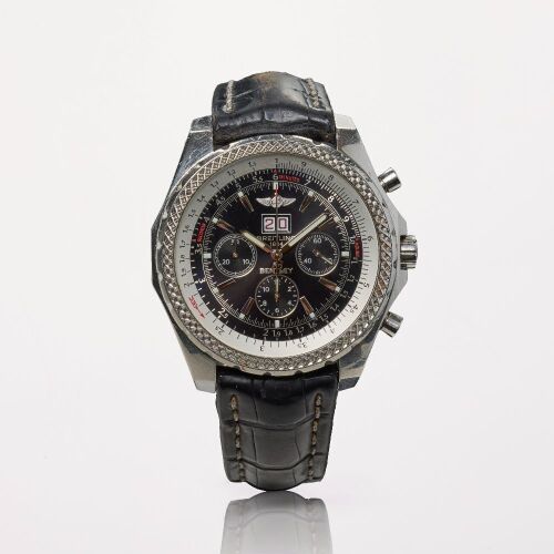Stainless Steel, 48.7mm Breitling for Bentley 6.75 Speed Chronograph Wristwatch, circa 2005
