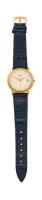 A Gentleman's gold Calatrava wristwatch, Patek Philippe, circa 2000's. Quartz. 33mm. Ref.3944. Cal.E23SC. Movement number 1551719. Case number 2825665. Circular case with cream dial, applied gold baton numerals, date aperture at 3 o'clock. Case, dial, mov
