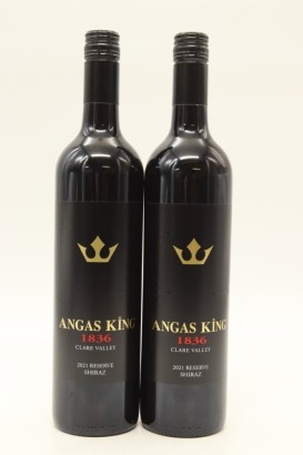 (2) 2021 Angas King 1836 Reserve Shiraz, Clare Valley