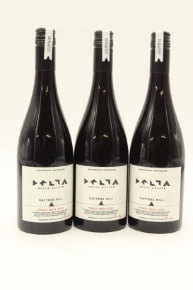 (3) 2021 Delta Estate Hatters Hill Pinot Noir, Marlborough