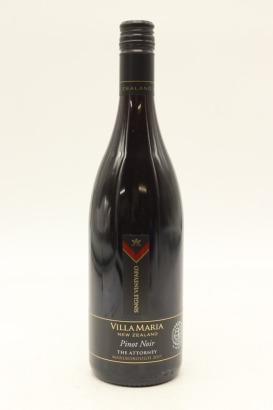 (1) 2017 Villa Maria Single Vineyard The Attorney Pinot Noir, Marlborough