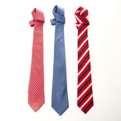 Two x Ermenegildo Zegna /One x Salvatore Ferragamo, 100% Silk Ties