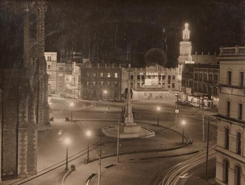 V.C. BROWNE Cathedral Square with Warners Hotel and Crystal Palace Tower