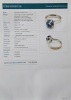 18ct White Gold, Handmade, Modern, 4.30ct Ceylon Type Sapphire Ring - 3