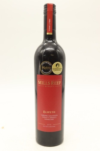 (1) 2013 Mills Reef Elspeth Cabernet Sauvignon, Gimblett Gravels