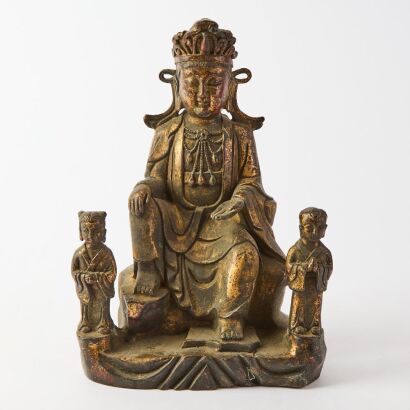 A Chinese Qing Dynasty Bronze Guanyin Statute