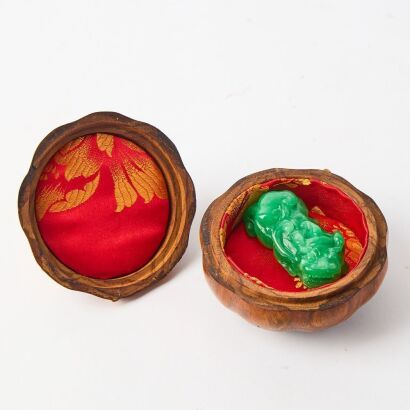 A Chinese Jadeite Carving of Pixiu
