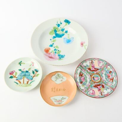 A Group of Four Chinese Early 20th Century Dishes
