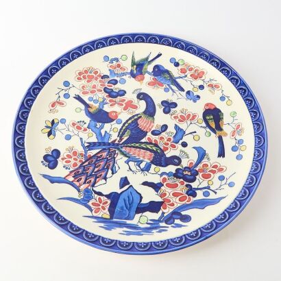 A Chinese Blue and White &lsquo;Birds and Flowers&rsquo; Charger