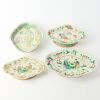 A Group of Four Chinese Late Qing Dynasty Famille-rose 'Figural' Lobed Dishes (Various Sizes)