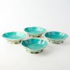A Group of Four Chinese Late Qing Dynasty Famille-rose 'Floral' Lobed Dishes (Various Sizes)
