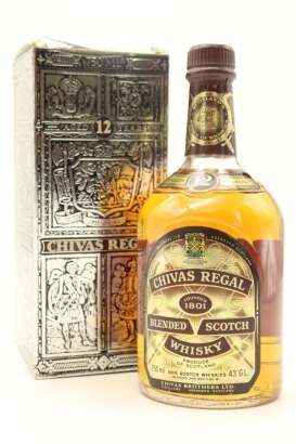 (1) Chivas Regal 12 Year Old Blended Scotch Whisky, 43% ABV, 750ml (GB) (Taiwan Import)