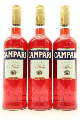 (3) Campari, 25% ABV, 700ml