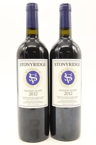 (2) 2012 Stonyridge Vineyard Larose, Waiheke Island