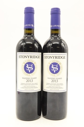 (2) 2013 Stonyridge Vineyard Larose, Waiheke Island