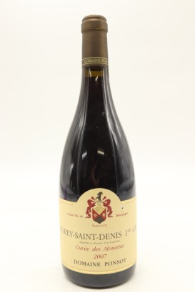 (1) 2007 Domaine Ponsot Morey-Saint-Denis Premier Cru Cuvee des Alouettes, Cote de Nuits [JR18]