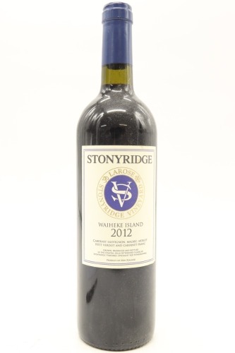 (1) 2012 Stonyridge Vineyard Larose, Waiheke Island
