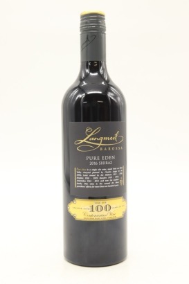 (1) 2016 Langmeil Winery 'Pure Eden' Shiraz, Eden Valley