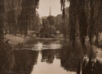 V.C. BROWNE The River Avon with Cathedral Spire