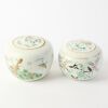 A Set of Two Chinese Late Qing Famille-rose &lsquo;Bird and Flower&rsquo; Covered Jars